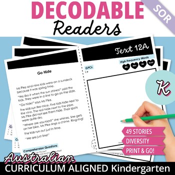 Decodable Readers with Comprehension Questions - Science of Reading Aligned