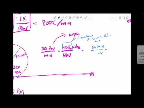AP Pr-Calculus Linear velocity and angular velocity