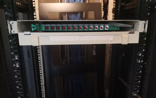 工作日常-12芯光纤ODF配线架熔接安装