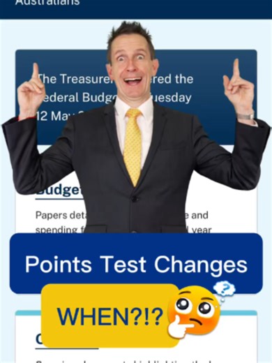 Points Test changes are coming. But when? The Government has confirmed it wants to change the points test for skilled visas like the 189, 190 and 491. The exact start date has not been confirmed yet. It may not happen straight away, because the system needs to be ready for different points-based visas. So, if you may be eligible under the current points test, this could be the right time to act. Do not assume the current points system will stay the same forever. Need help with your PR pathway? B