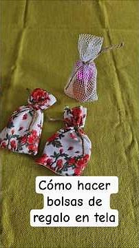 How to make fabric gift bags #gifts