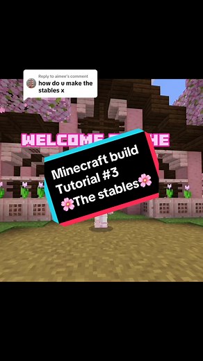Replying to @aimee (⚠️this is non-copyright music tiktok⚠️) the long awaited stables tutorial! #gaming #streamer #gamer #fyp #minecraft #minecrafttutorial #minecraftbuilding #cottagecoreminecraft #twitch #gamergirl #twitchstreamer