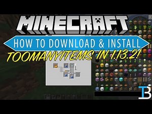 How To Download & Install Roughly Enough Items in 1.13.2 (Get TooManyItems in Minecraft 1.13.2)