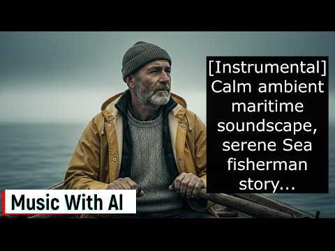 [Instrumental Music] Calm ambient maritime soundscape, serene sea fisherman music / Powered by Al