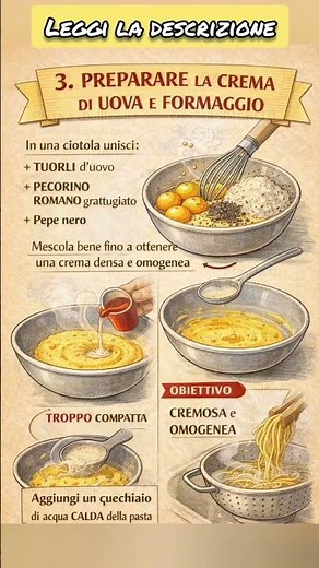 🍝SPAGHETTI ALLA CARBONARA PER PRINCIPIANTI🍝