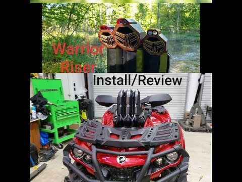 Canam Outlander Snorkel Kit Install - Warrior Riser 2019 SYATV