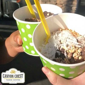 16 reactions | Got a sweet tooth? Stop by Mickey’s Yogurt at the CCTC for a tasty treat! They have a great selection of flavors and toppings, so you can make your perfect cup of happiness! #love #cctc #riverside #froyo #frozenyogurt #sweettooth #yum | Canyon Crest Towne Centre | Facebook