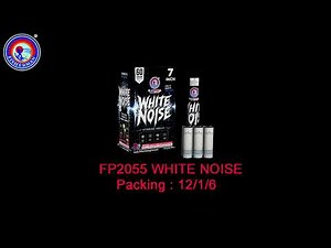 {7 inch canister shells} canister shells fireworks White Noise FP2055 from Fisherman