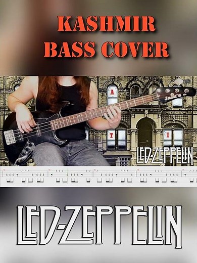 Kashmir - Led Zeppelin (bass cover & tab) #bass #cover #ledzeppelin #music #rock #basscover