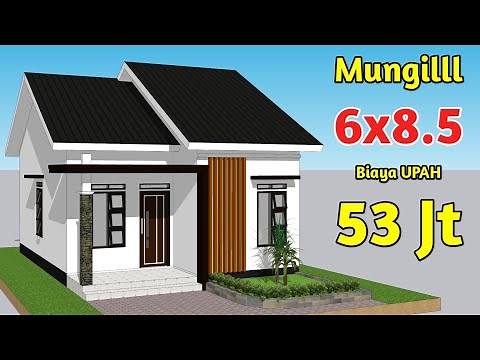 Simple Minimalist House Design 6x8 Meters 2 Bedrooms