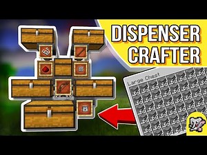 Dispenser Crafter | Overflow Protected + Bow Crafting | Minecraft Redstone Tutorial | BEDROCK MCPE