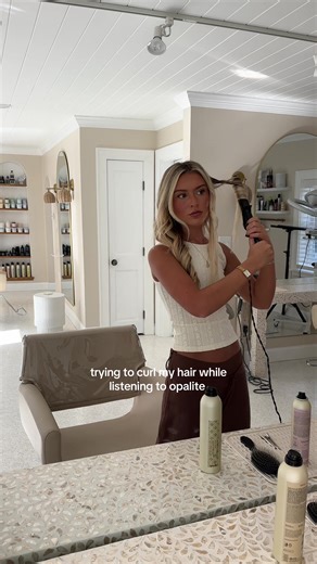 Curling Hair Tips While Listening to Music