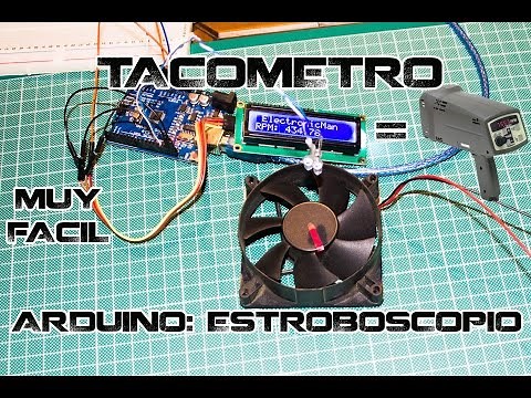Medidor de revoluciones con Arduino. Tacómetro por efecto estroboscopio