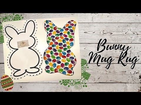 EASTER BUNNY MUG RUG WITH FREE PATTERN