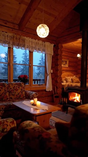 Absolutely a dream❤️ #cabin #logcabin #cabincozy