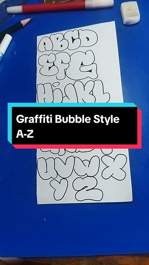 Graffiti Bubble Style A-Z Tutorial: Mastering Lettering Techniques
