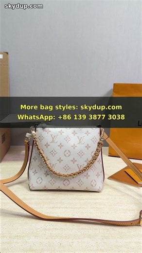 Louis Vuitton White Monogram Chain Bag | Clean Detail View