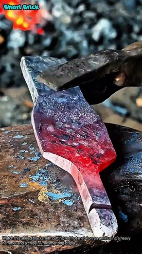 Traditional Blacksmith Forging #worker #process #blacksmith #anvil #craftsmanship