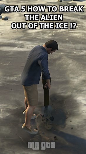 GTA 5 HOW TO BREAK THE ALIEN OUT OF THE ICE !? GTA 5 2023 NEW METHOD