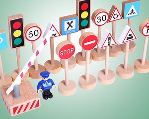[Hot Item] Children Road Traffic Sign Road and Model Toy