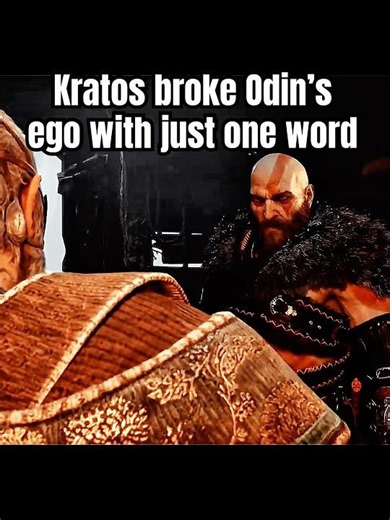 Odin thought he could just walk in and Kratos would Surrender 🤣 #godofwarragnarok #kratos #gaming