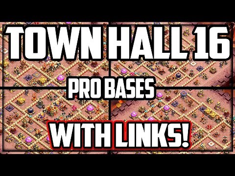 BEST Town Hall 16 Bases W/Links! (Clash of Clans)