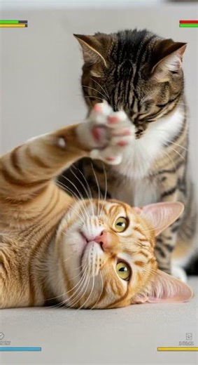 Kitty wakes up an Orange Cat in Pokemon! - Watch the adorable reaction #Pokemon #Cats #Cute