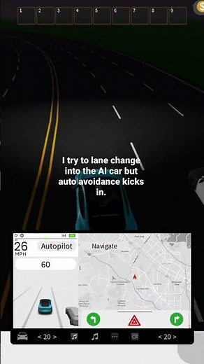 Roblox Tesla autopilot Auto avoidance V1