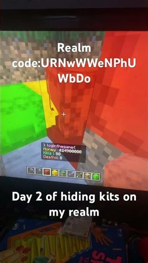 Day 2 join up #minecraft #miningsmp #realms #realms #hidingkits #day2