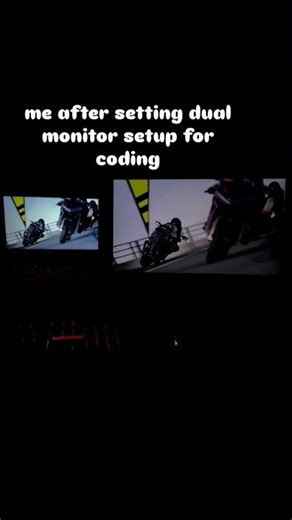 Dual Monitor Setup for Coding❌ Gaming ✅ #gaming #coding