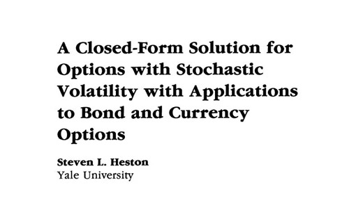 Heston模型简介