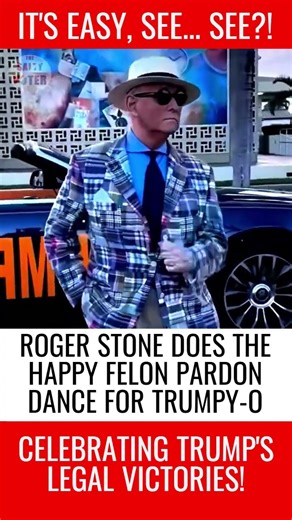Roger Stone Dancing For MAGA Daddy Trump! #shorts