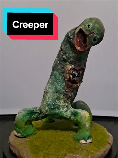 Creeper 360° #minecraft #showcase #sculpture #clay #art @Minecraft