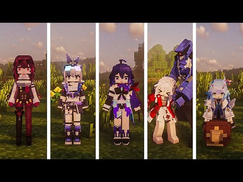 [Yes Steve Model] Honkai: Star Rail Character Models - Kafka | Silver Wolf | Seele | Clara | Bailu