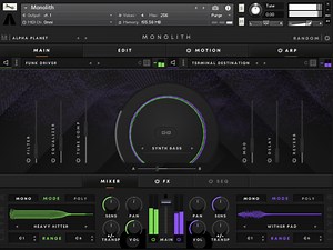 Monolith by Artistry Audio - Infinite Bass Engine Plugin VST3 Audio Unit AAX