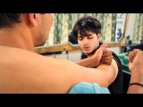 $1 Instant STRESS RELIEF Head & Body MASSAGE 💫😴 by Indian BARBER