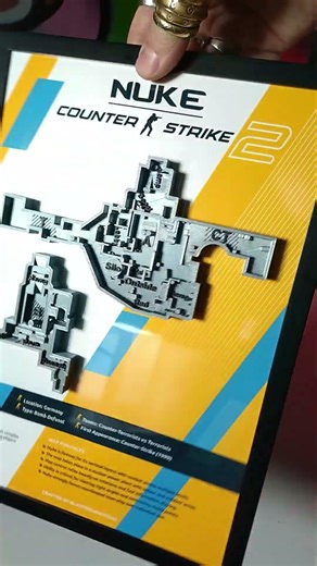 Nuke 3D Map Plaque from Counter-Strike 2 by Blasters4Masters