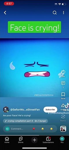 Nick Jr. Face Crying