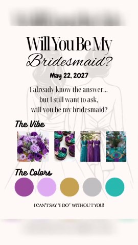Editable Canva Wedding Party Proposal Template, Bridesmaid Request, Maid of Honor Groomsman Bridal Information Card, Digital Download - Etsy