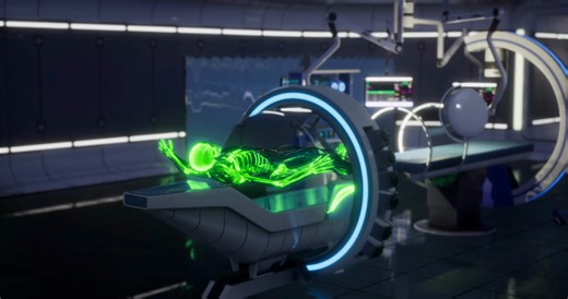 Futuristic Medical Lab With Glowing Human Stock Motion Graphics SBV-353329758 - Storyblocks
