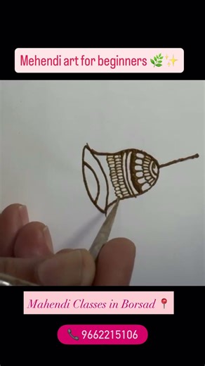 Mehendi art for beginners 🌿✨ Mahendi classes in Borsad 📍#borsad #mahendi #classes