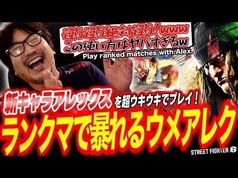 【SF6】Daigo Umehara enjoying ranked matches with the new character Alex【STREET FIGHTER6】