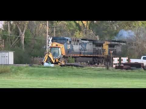 CSX 387 & CSX 378 Northbound Saginaw Grain Freight
