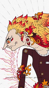 🔥 Rengoku wayang fanart 🔥 recycling old KnY fanart for motion practice | Ghozai