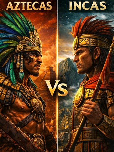 🔥 AZTECAS vs INCAS 🔥 Dos imperios legendarios. Dos formas distintas de dominar América. Pero la gran pregunta es… ¿quién fue mejor? Los aztecas conquistaron Mesoamérica con un ejército temido y una cultura profundamente guerrera. Su capital, Tenochtitlan, fue una de las ciudades más impresionantes del mundo antiguo. Dominaron el comercio, usaron calendarios avanzados y una escritura pictográfica, y su religión estaba ligada a la guerra y los sacrificios, imponiendo respeto y miedo a sus enemig