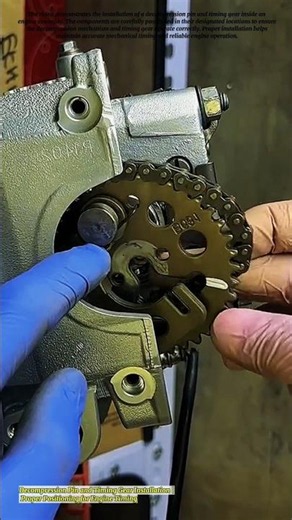 Decompression Pin and Timing Gear Installation | Proper Positioning for Engine Timing