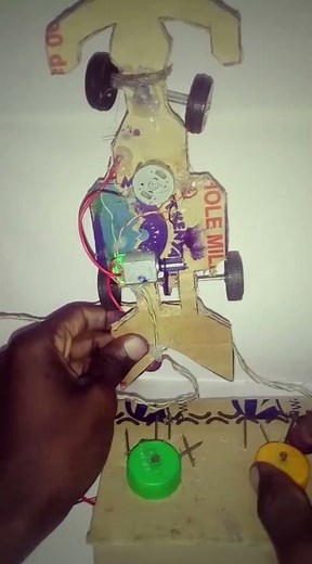 DIY RC Car Project testing | Creative Engineering school project with Cardboard & Motors