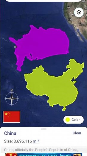 USA vs China 🇺🇸🇨🇳 | Map Comparison | Size, Population & Power Comparison