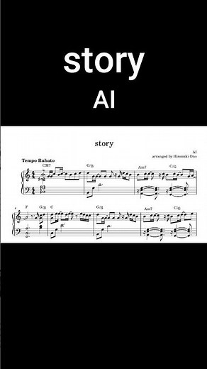 story / AI【楽譜あり sheet music】ピアノソロ pianosolo ディズニー映画『ベイマックス』主題歌 #shorts