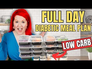 FULL Day Diabetic Meal Plan | What to Eat In A Day to Lower Blood Sugar!